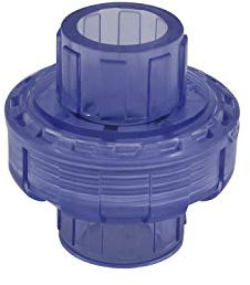 Racor union pvc 20 25 32 40 50 63mm enlace union piscina conexion conector pvc manguito tubo para filtro bomba (Diámetro Interno 25mm)