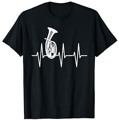 Tenorhorn Herzschlag Herzfrequenz - Blasinstrument T-Shirt