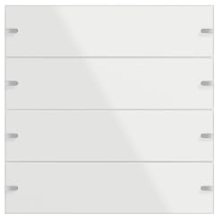 Gira 502412 Wippenset 4fach für Tastsensor 4, Glas weiß