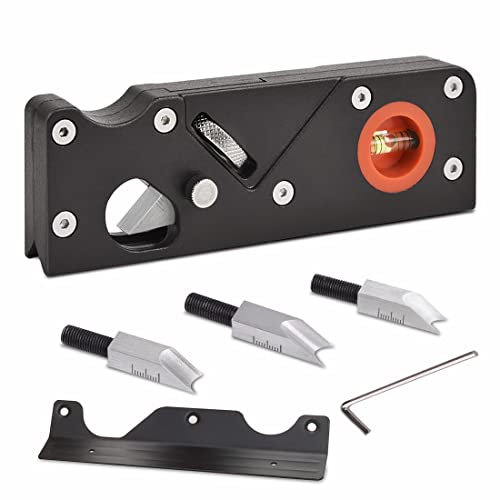 Hobel mit Fase, Winkelhobel für Tischler, Handhobel für die Holzbearbeitung, Holzfasenhobel zum Anfasen und Schneiden von Holz (Planer4Cutter)