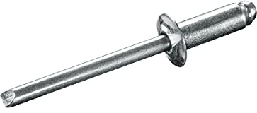 GOEBEL® - 500 x Blindnieten Stahl (Ø x L) 4,8 x 8,0 mm mit Flachkopf ISO15979 - Flachkopf Niete - Popniete - STANDARD
