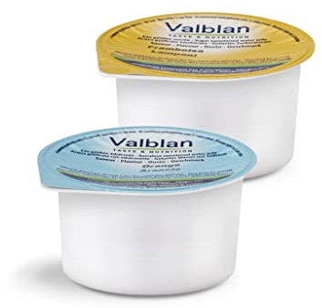 Valblan acqua gelificata pronta all'uso 24 vasetti da 125g (ribes nero edulcorato)