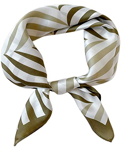 FAIRYGATE Scarf Gifts for Women Satin Square Scarfs Bandana Lightweight Silk Ladies Scarves for Hair Head Neck Neckerchief 28 Fashion Scarfs 94010