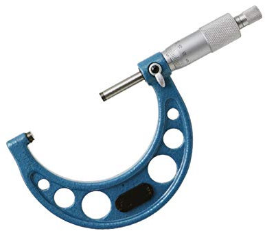 mikrometer 0,01 mm 50-75 mm blaues Außendurchmesser Mechanische Messgeräte Mikrometer Messwerkzeug Mikrometer-Bremssattel (Size : 100 125mm)