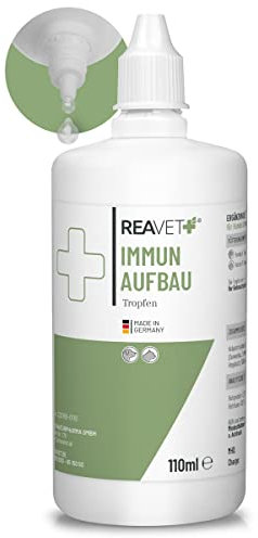 ReaVET Immun Aufbau-Tropfen für Hunde & Katzen 100ml - Stärkung des Immunsystem, Abwehrkraft I Vitamine Multivitamin Liquid - Wertvolle, rein natürliche Vitamine & Mineralien