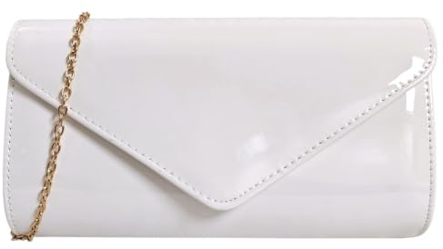fi9 Patent Leather Bridal Wedding Evening Handbag Party Clutch Shoulder Hand Bag