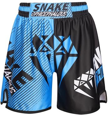 Sxiwei Kinder Thaibox Hose Jungen MMA Boxing Shorts Boxen Kickboxen Kampfsport Shorts Sport Gym Fitness Kurze Thaiboxhose Typ F 110-116