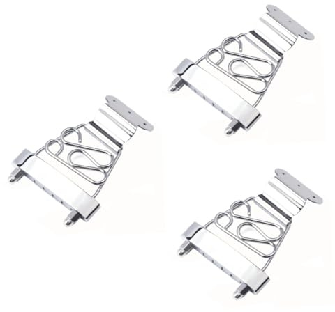 BESTonZON 3stücke Plated String Tailpiece Für Archtop-gitarre Hochwertiger Ersatz Für Alte Saitenhalter Langlebig Und Robust Für Jazz Und Bass-gitarren