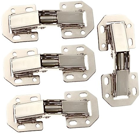 OSALADI 4pezzi Cerniere Per Armadi Resistente Cerniere Per Porte Di Cucina Facile Installazione Con Viti Per Armadi e Mobili Senza