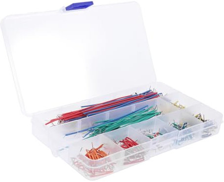 ULTECHNOVO 1120pcs Jumper Wire with Lengths Preformed Breadboard Prototyping Wire Kit Stripped Ends for Easy Insertion into Breadboard for Electronics Projects and Solder Circuits