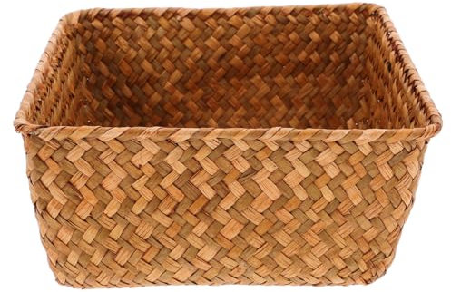 Ciieeo Seaweed Storage Basket Woven for Kitchen Sundries Basket for Desktop Sundries Organizer