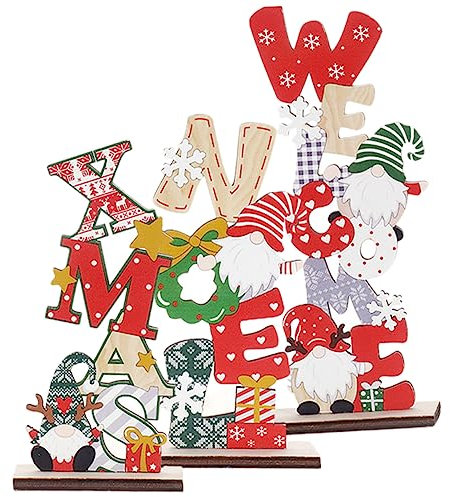 Cabilock Gnome Weihnachtsdekorationen Ornamente Holzgnome Tischdekoration Weihnachtsfensterdekor Weihnachtsgnome Basteln