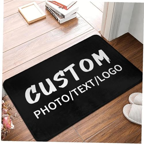 Naispanda Tapis personnalisé avec Image Photo et Logo - Tapis personnalisé antidérapant Lavable - Paillasson décoratif pour Maison, Bureau, Chambre à Coucher, Salon, intérieur et extérieur - 40 x 60