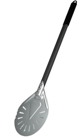 Pelle à Pizza Pelle à Pizza perforée à Long Manche de 7/8/ 9 Pouces, Pelle à Pizza en Aluminium, Petit Outil à Pizza pour La Cuisson(8 inch Long Handle)