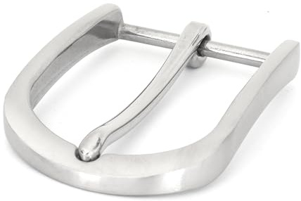 Lederriemen.com Gürtelschnalle Edelstahl gebürstet 40mm - Massive, edle Dornschließe für hochwertige Ledergürtel