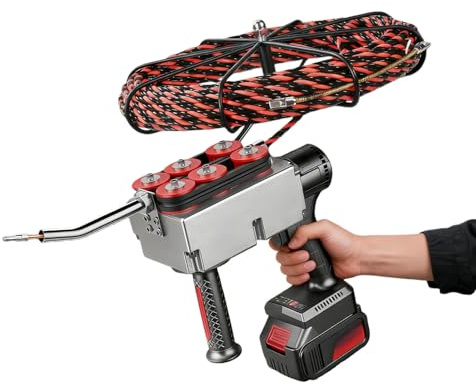 Glowdora Filo per Infilacavi Elettrico Senza Spazzole 40m/Min - Sonda Passacavi Elettrica con Batteria 25000mah - per Cavi Elettrici E Cablaggio Tubi Edilizia/Idraulica 30m