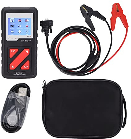 Probador de de batería Digital 6‑24V Pantalla a Color Grande Universal para automóviles Camiones Motocicletas