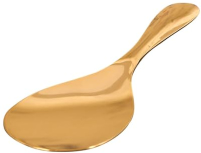 Uonlytech Pala de Arroz de Latón Cuchara Grande para Cocina Pala Duradera para Servir Arroz Utensilios de Cocina Prácticas Multiusos