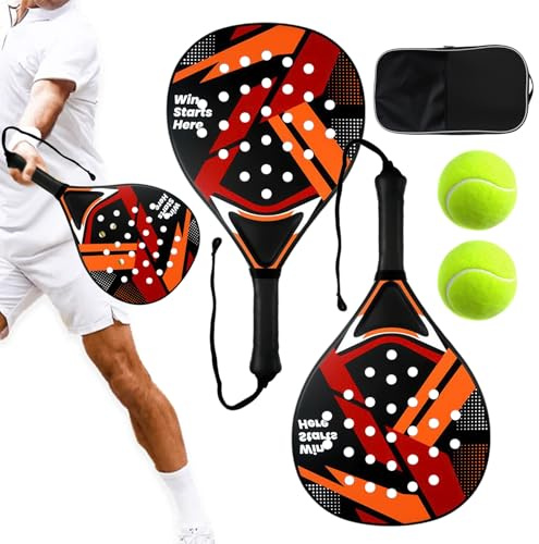 Tennisschläger – Leichte, rutschfeste, stoßfeste Paddeln, professionelles Tennisschläger-Set | Dauerhafte Präzision für Männer Frauen Jugendliche Athleten Sport Outdoor