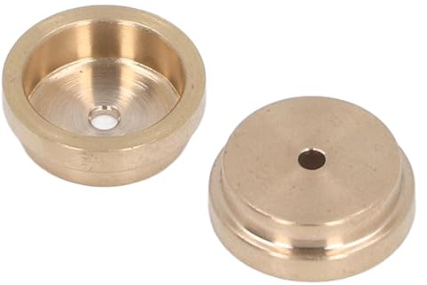 Yctze 2 Pack Battery Adapter Converter Film Camera Exposure Meter - Compatible with MR9, PX625, PX13, and LR44 1.4V Zinc Button Batteries - Brass Design Performance