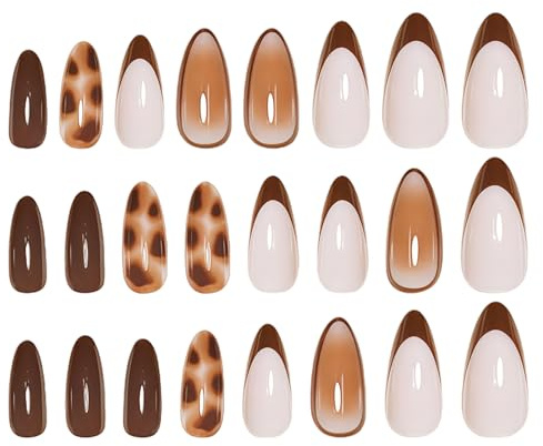 Unghie Finte, 24 Pezzi Comode, Punte Con Design Sottile, Set Per Stile Manicure, Kit Unghie Copertura Completa, Accessorio Di Bellezza Per Donne Ragazze Carnevale Festa Quotidiana Casa Salone Data Uff