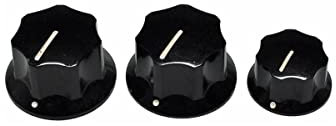 Fender Jazz Bass® Potiknöpfe - Black - 3er Set