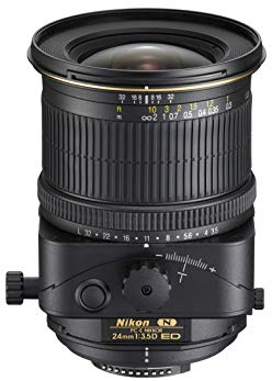 Nikon PC-E Nikkor 24 mm f/3.5D et Objectif Grand Angle, contrôle spectif, décentrement et basculement, Noir