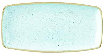 Churchill Stonecast -Oblong Plate Platte- 29,5x15cm, Farbe wählbar (Duck Egg Blue)
