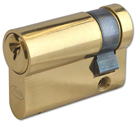 ASEC 5-Pin Euro Half Cylinder - 45mm (35/10) Polished Brass