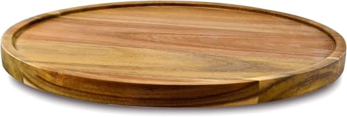 10 Acacia Wood Lazy Susan Organizer Kitchen Turntable for Cabinet Pantry Table Organization