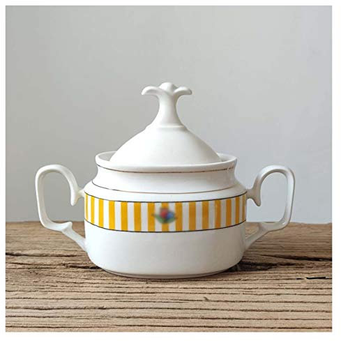 Pot de Sucre L'équipement de support de café en céramique de sucre peut être utilisé comme bon compagnon for le bol de cuivre de sel de sucre et café de sucre multifonctionnel Bol à Sucre