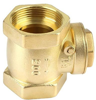 JIYAMI'EN EL DN40 1-1/2-Zoll-Rückschlagventil Innengewinde Messing Rückschlagrückschlagklappe 232PSI Prevent Wasserrückstaurückschlagventil