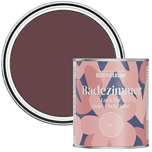 Rust-Oleum Purple Moisture Resistant Bathroom Wood and Cabinet Paint in Matt Finish - MLBRRY STREET 750ML