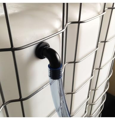 Multicuves - Pack trop-Plein cuve Eau Embout coudé Ø 32 mm + 2M Tuyau