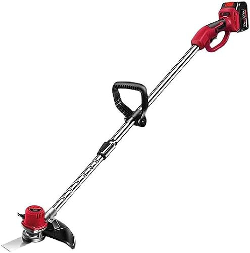 BebeXi push along lawn mower manual mower Electric lawn Mower Cutting Width 8900rpm Rotatable Tiltable Adjustable Additional Handle With Battery Charger Small Household Multifunctional-30000mA