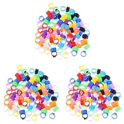 Taubenringe, Vogelfußringe, Hühnerbeinring, 300 Stück Vogel Kanarienvogel Renntaube Huhn, Lovebird Papagei Wachtelküken Geflügel Identifizierung Vögel Hühnerfüße Farbe Lovebirds Ringe, Ring, Ringe Bla