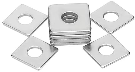 SYDARSYN Arandelas Planas Cuadradas de Acero Inoxidable Arandela Rectangular para Pernos/Tuercas M6x20x1.5mm (20 Piezas)