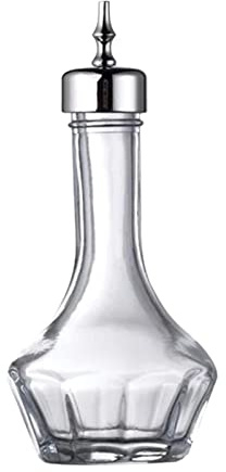 Leisurealeaneag Bitter Bottle - Botella de vino para cóctel o bar, 11,5 x 3,5 x 2,3 cm, color plateado
