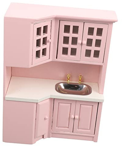 ibasenice Miniatur-spültischmodell Maßstab 112 Mini-hausdekor Holzspültisch Für Jungen Und Mädchen