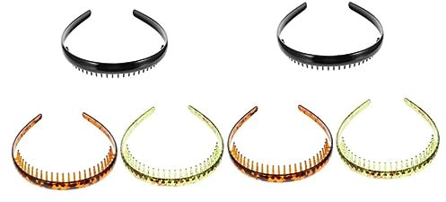 Angoily 6stücke Stilvolle Haargummis Mit Zähnen Für Damen Rutschfeste Haarbänder Für Sport Und Freizeit Für Verschiedene Frisuren Elegant Und Langlebig