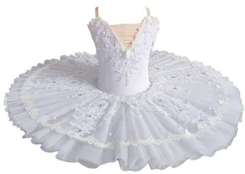 Tytyozay Professionelle Mädchen Ballett Tutu Kleid, Frauen Kinder Ballett Tanz Kostüm Platte Pfannkuchen Tutu Ballerina Party Rock