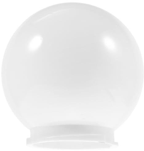 Yardwe Weißer Acryl-Ersatzglobus Runder Lampenschirm 30 Cm Kugellampenschirm Außenleuchte Kugelleuchte Leuchte Für Decken- Und Wandleuchten Laternenpfähle Straßenlaterne