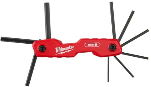 Milwaukee Electric - 9-Key Folding HEX Key Set - SAE