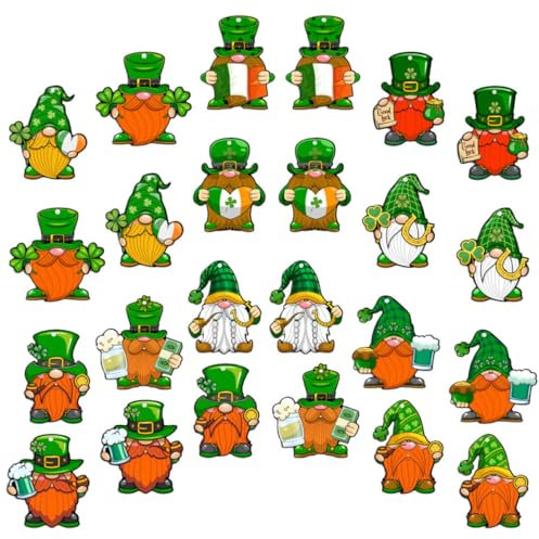 Cabilock St. Patricks Day Zubehör Stücke Kleeblatt Hängen Irish Party Thema Türschild GNOME