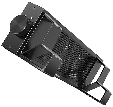 QUMIIRITY Notebook Cooling Rack with 3-speed Rgb Fans Aluminium Alloy Laptop Stand to Raise Laptop Screen and Reduce Neck Pain for Watching Videos