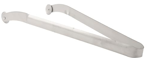 Generic Pinze da Cucina, Pinze di Metallo 2pcs Bbq Salsiccia Griglie Griglie per in Acciaio Inossidabile Lunghe per Grigliare Barbecue Che Girano per Outdoor Grill Bacon Bistecca di Carne