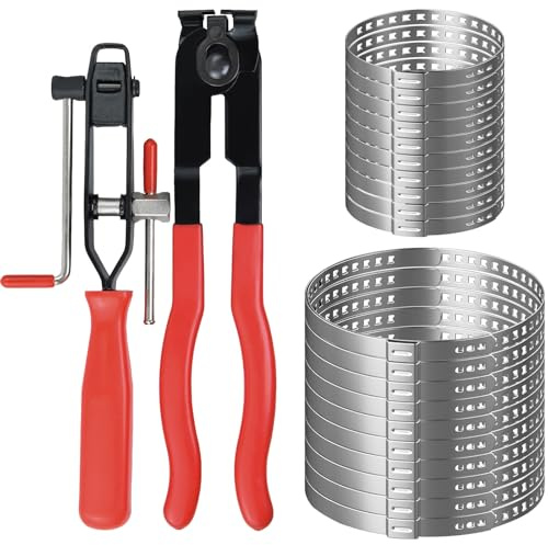 CENWOTL 22 pièces pince collier cardan Colliers de gaine CV en acier inoxydable 304 | pour voitures, VTT, soufflet de cardan, tuyaux de carburant et systèmes de refroidissement