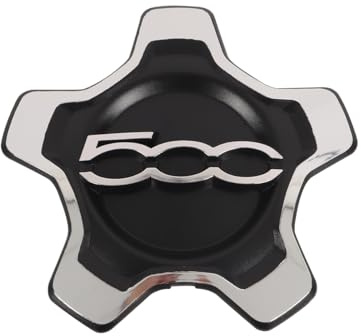 Fasizi Tapa Central De Rueda Compatible Con 500X 2016-2022. Sustituye a 735668196, 735626312 Y 735626311 (marco Plateado).