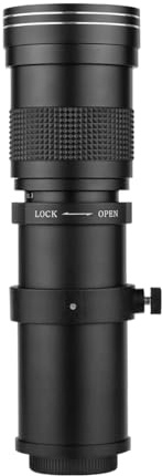 Lens, Objectif Zoom Super téléobjectif Plein Format 420-800 mm F/8.3-16 MF, Monture en T, Filetage Universel 1/4,for Camera