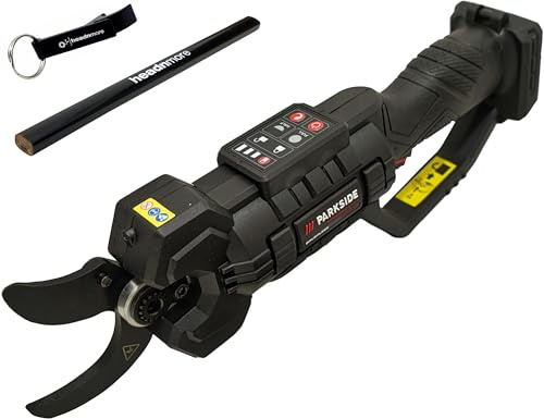 HEADNMORE Erbjudande för ParKSIDE PERFORMANCE 20 V sladdlös grensax PPAAS 20-Li – X20 V team, borstlös motor, skärtjocklek upp till 38 mm i väska inkl. HEADNMORE nyckelring och snickarpenna